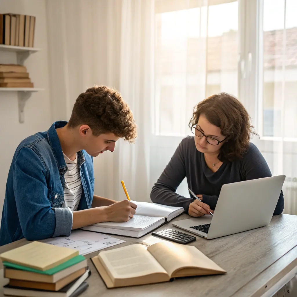 Tutoring session in progress